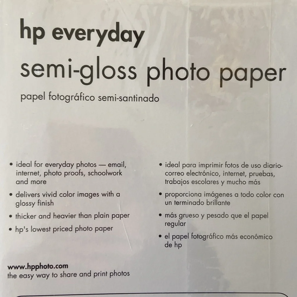 hp Everyday Semi-Gloss Photo Paper